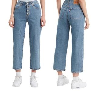 Levi’s Mile High Cropped Wide Leg Jeans